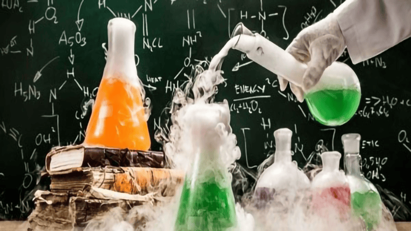 Lab Chemistry: Involves chemical synthesis or research of the material.