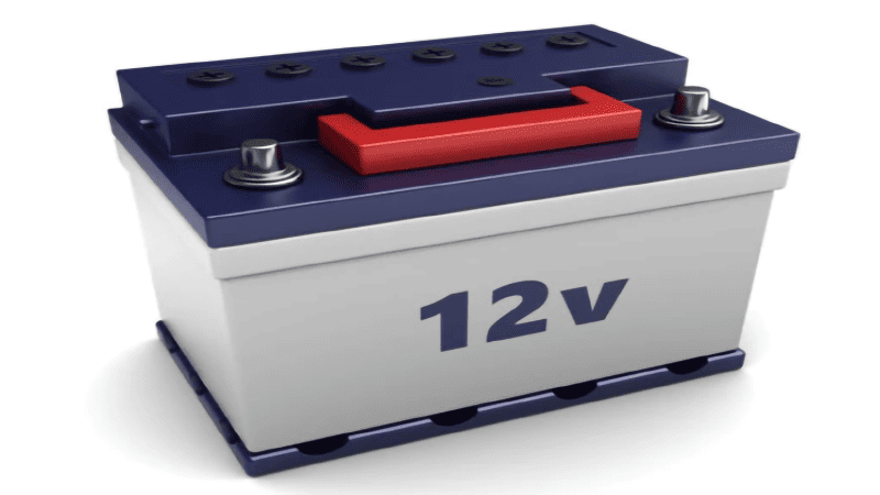 Chassis and 12V Battery 