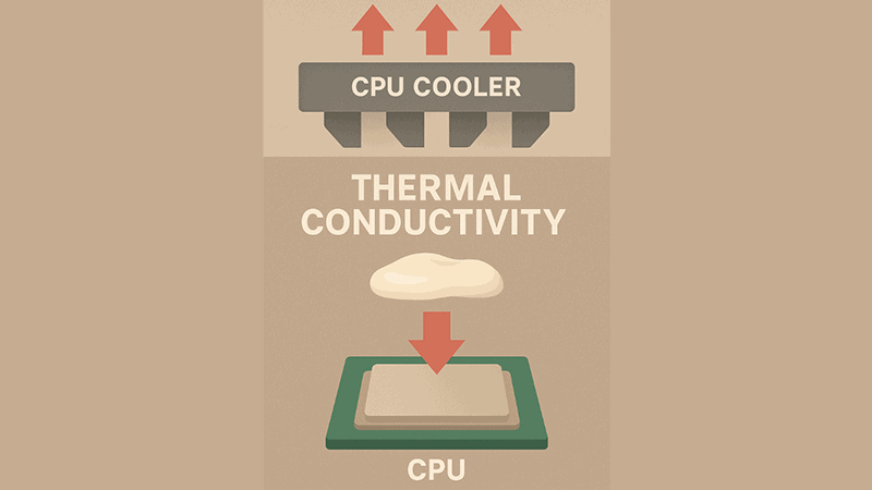 Thermal conductivity in CPU cooling