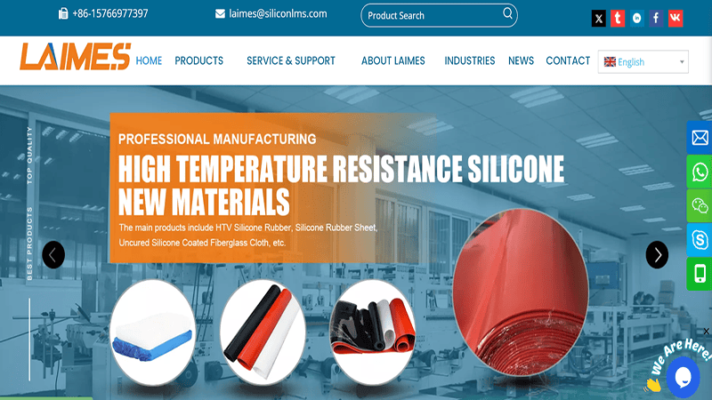 LAIMES professional manufacturing of high temperature resistance silicone new materials like HTV silicone and silicone sheets.