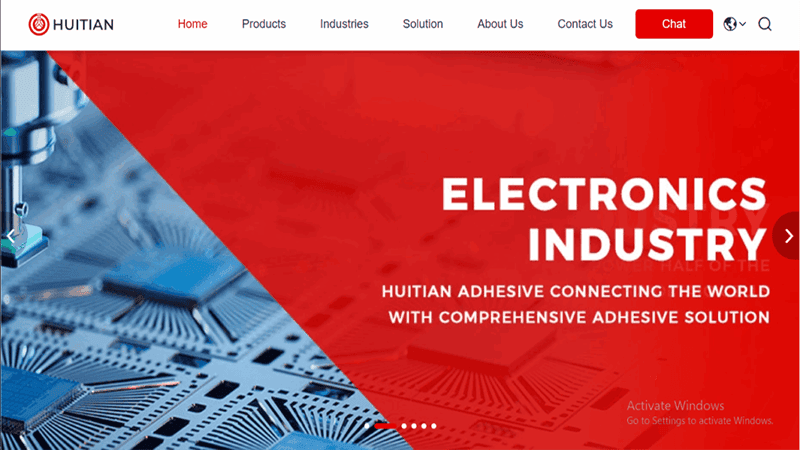 HUITIAN Industrial Solution, leading supplier of adhesives and chemicals for power battery and automotive sectors.