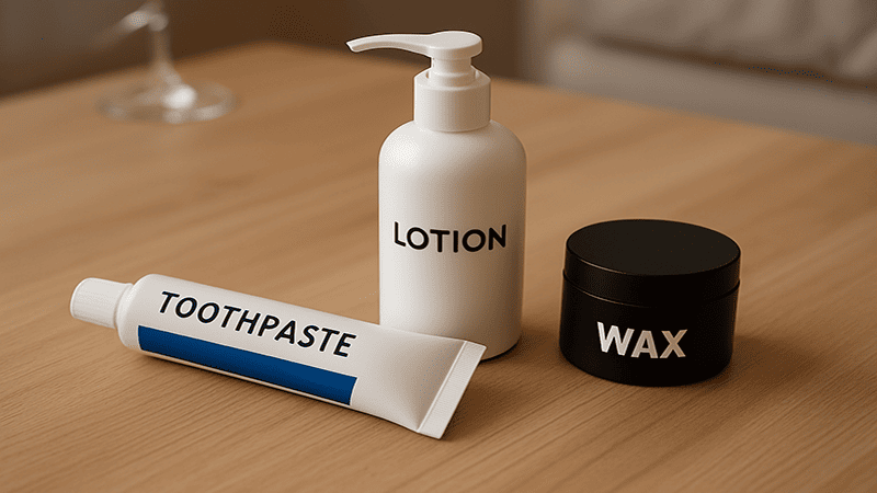 Common household products people sometimes consider as substitutes for thermal paste,