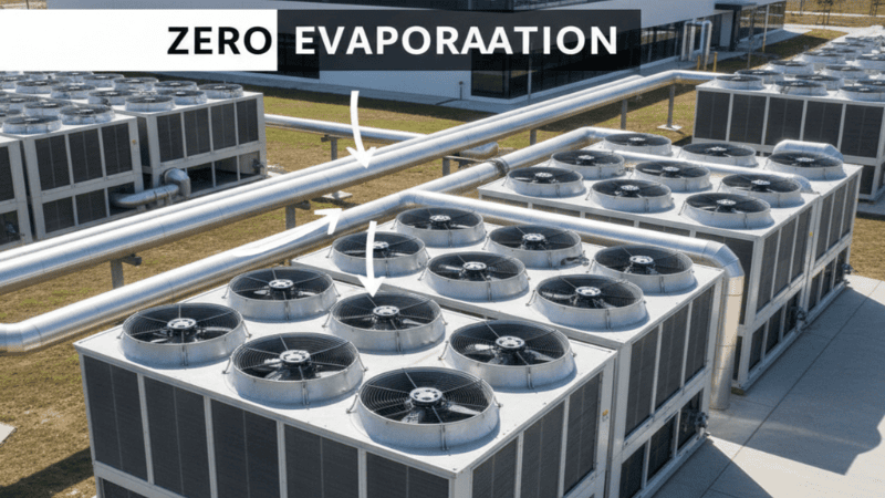 Immersion cooling system with EV battery cells submerged in dielectric fluid for 360-degree heat extraction.