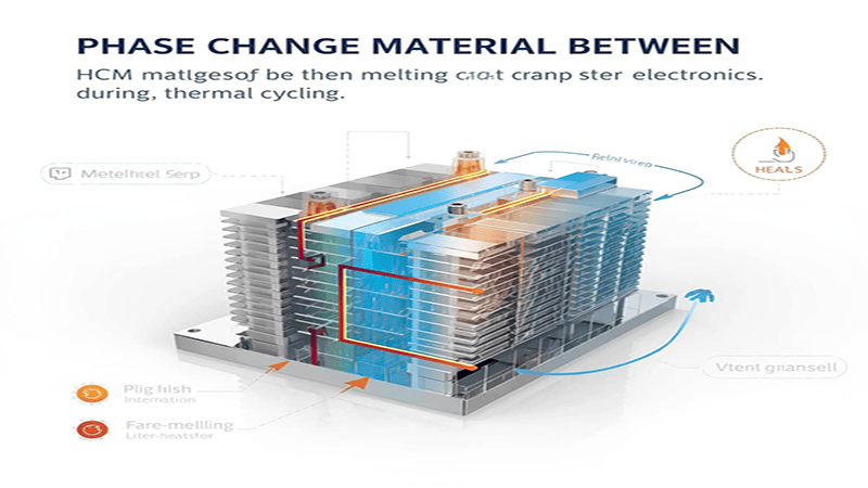 phase change materials used for thermal cycling in AI hardware