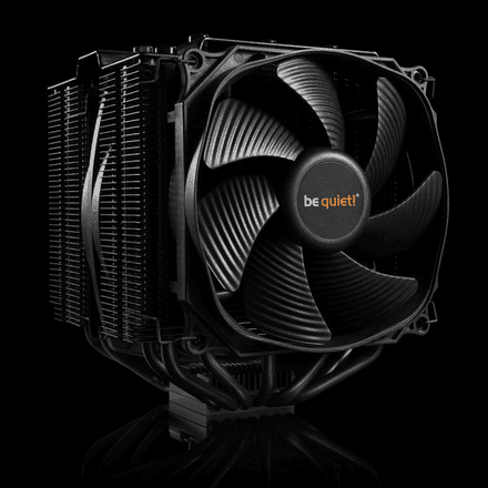 Fan cooler on black background