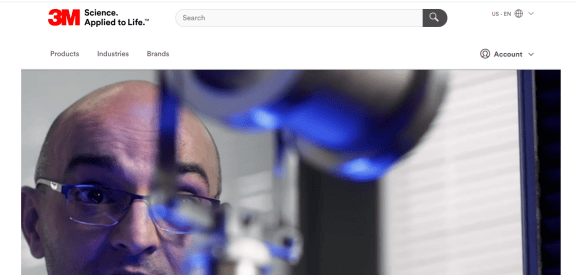 3M logo – leading global manufacturer of adhesives and industrial products