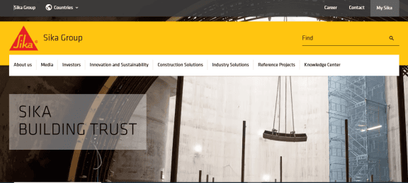 Sika company building – global leader in construction chemicals and adhesives