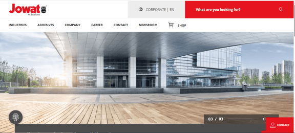 Jowat SE logo – industrial adhesive manufacturer based in Germany