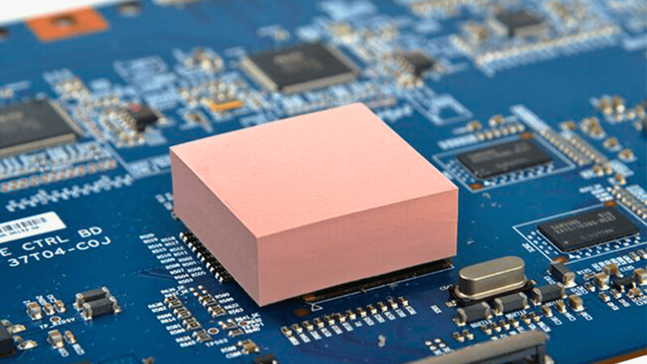 Thermal Conductive Pads on Motherboard